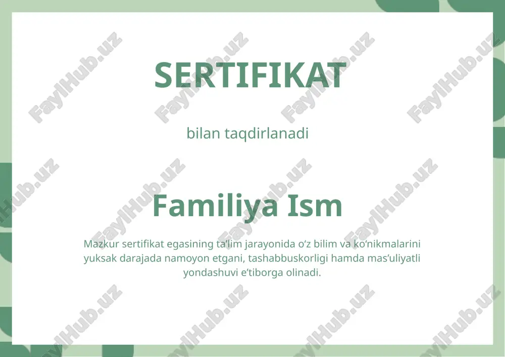 sertifikat — PPTX