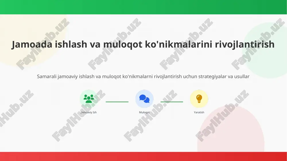 jamoaviy ish — PPT