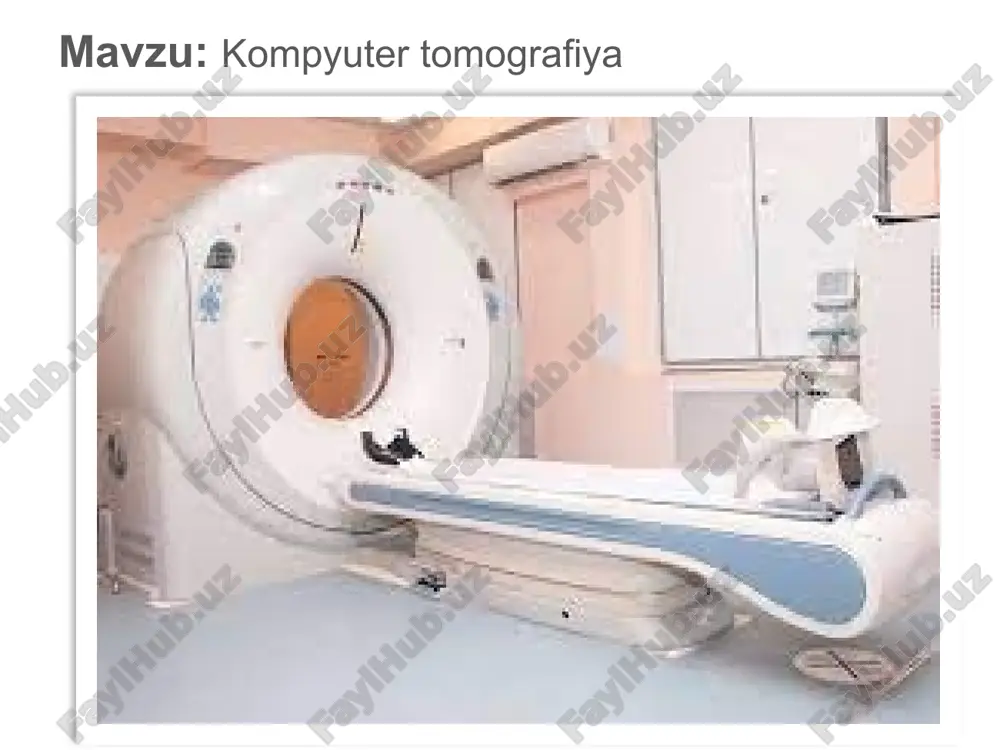 kompyuter tomografiya — PPTX