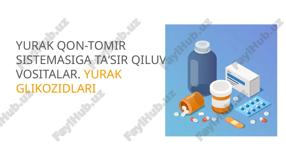 yurak glikozidlari — PPTX
