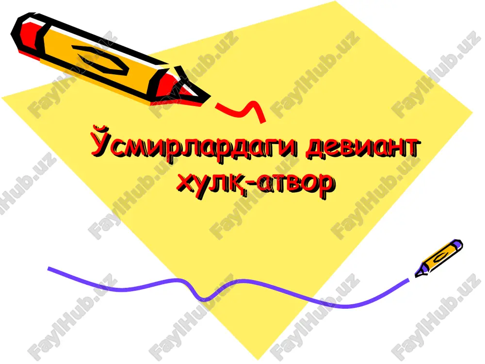 deviant xulq-atvor — PPT