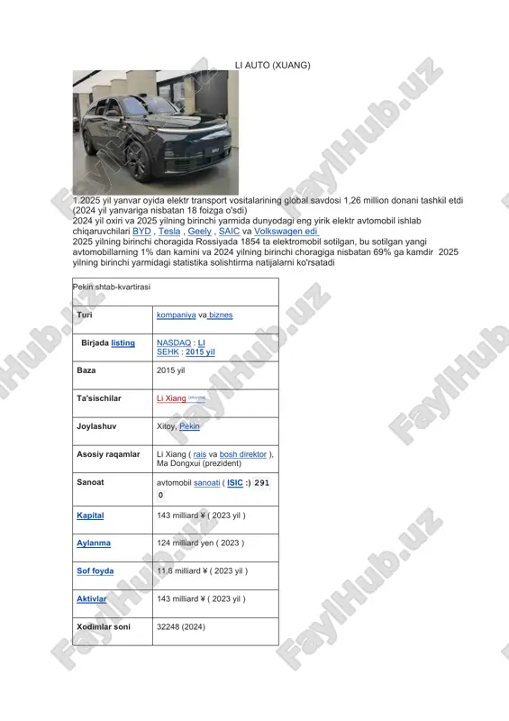 li auto (xuang) — DOCX