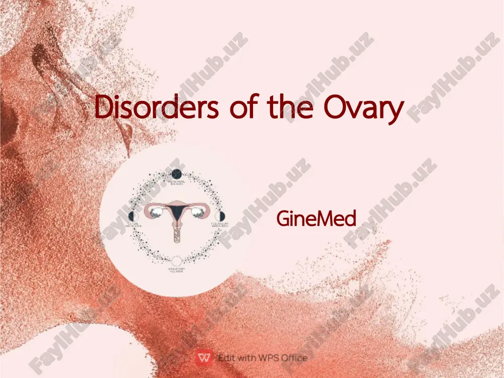 disorders of the ovary — PDF