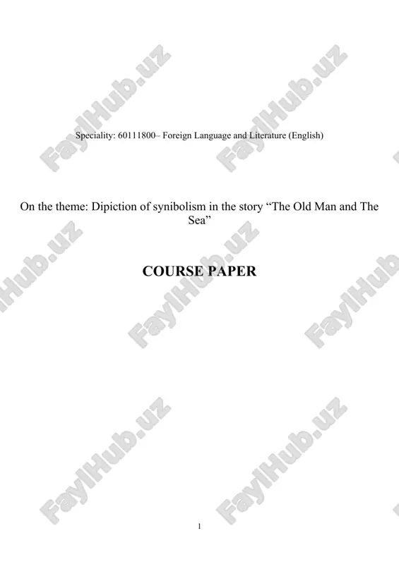 the old man and the sea — DOCX