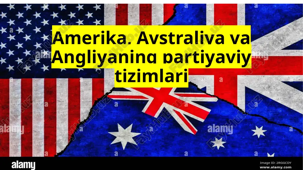 amerika, avstraliya va angliyaning partiyaviy tizimlari — PPTX