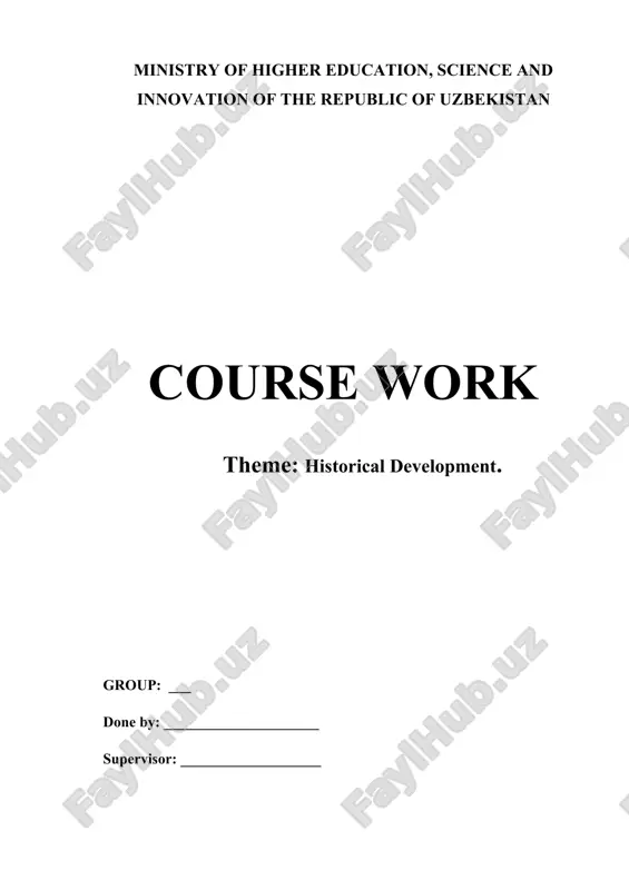 course work on historical development — DOCX