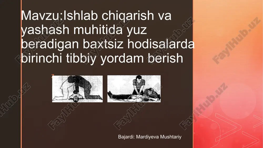 baxtsiz hodisalar — PPTX