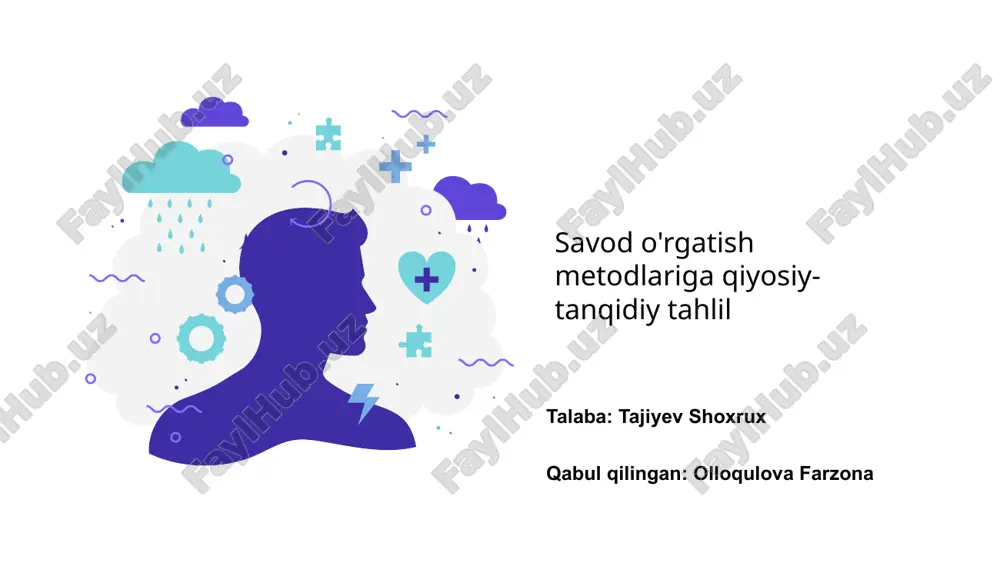 savod o'rgatish metodlari — PPTX