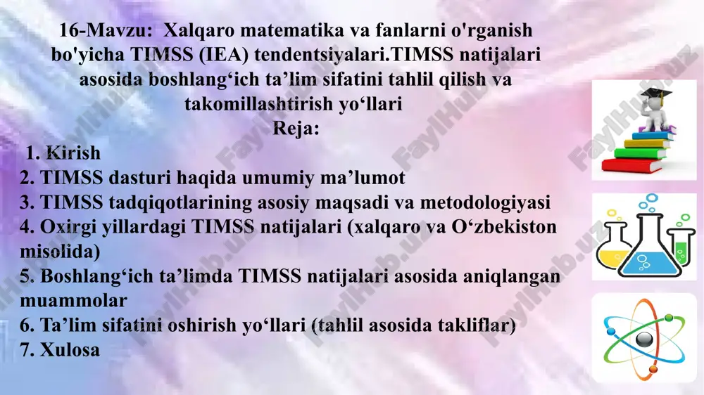 timss (iea) haqida tahlil — PPTX