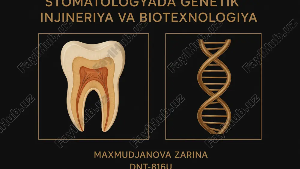 genetik injeneriya va biotexnologiya — PDF