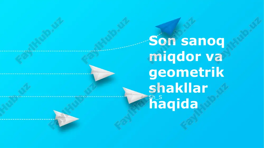 geometrik shakllar — PPTX