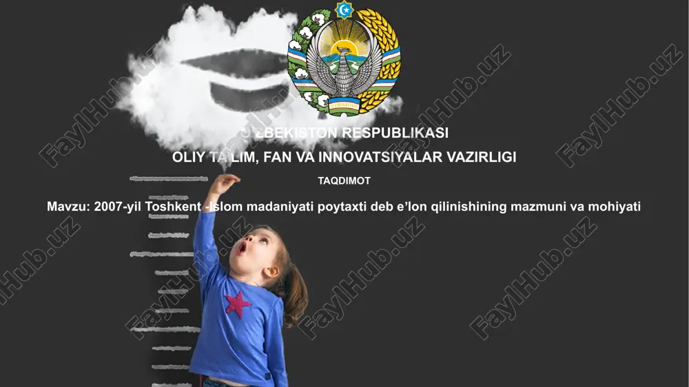 toshkent - islom madaniyatining poytaxti — PPTX