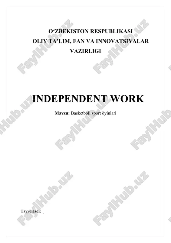 basketboll sport õyinlari — DOCX