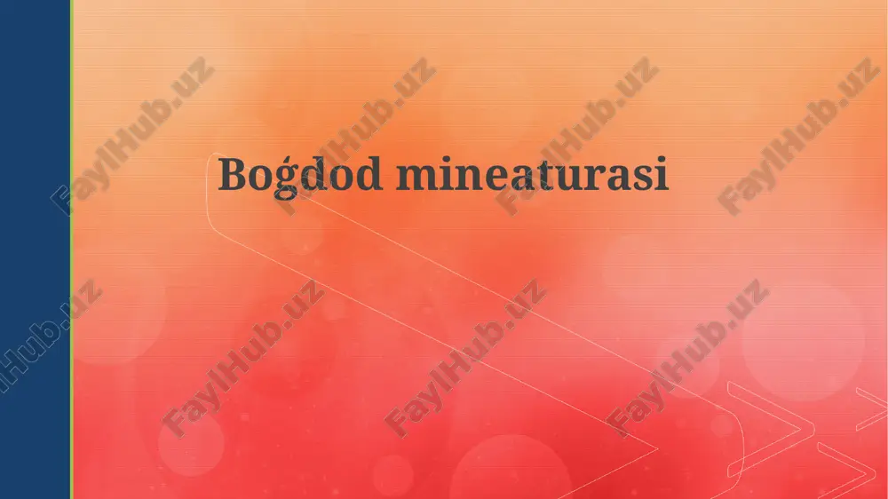 bag‘dod miniatyurasi — PPTX