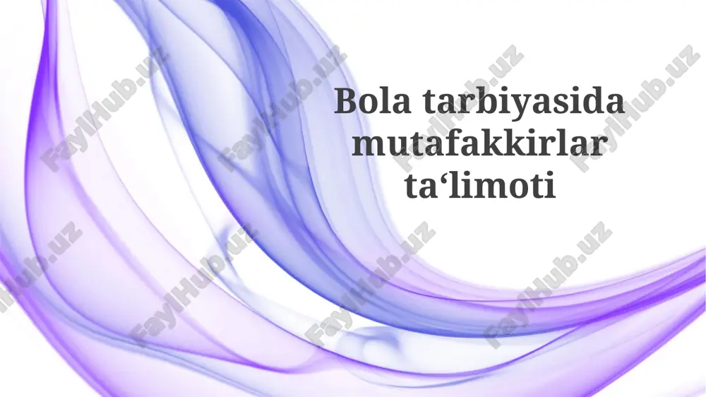 bolatarbiyasi — PPTX