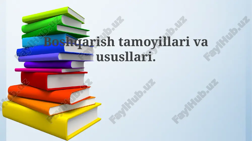 boshqarishtamoyillarivaususllari — PPTX