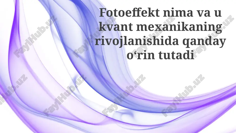 fotoelektrik effekt — PPTX