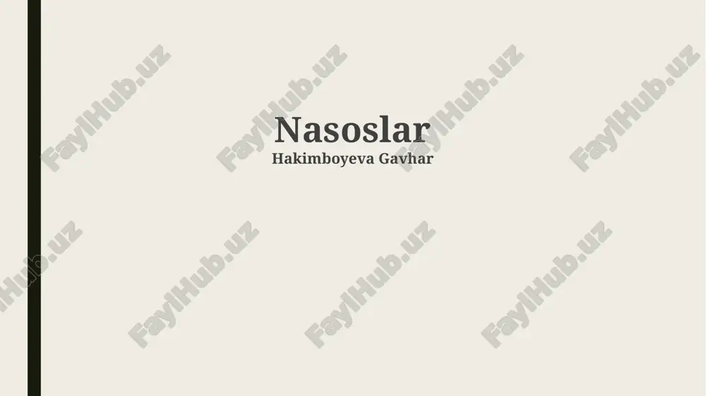 nasoslar — PPTX
