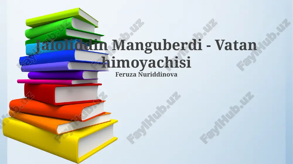 jaloliddin manguberdi - vatan himoyachisi — PPTX