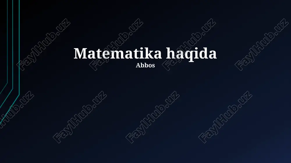 matematika — PPTX