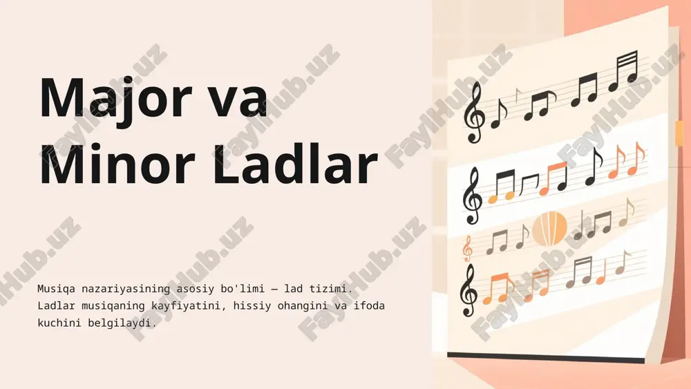 major va minor ladlar — PPTX