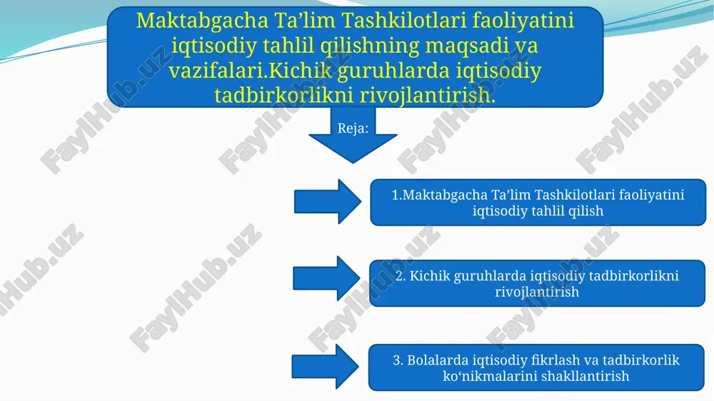 maktabgacha taʼlim tashkilotlari — PPTX