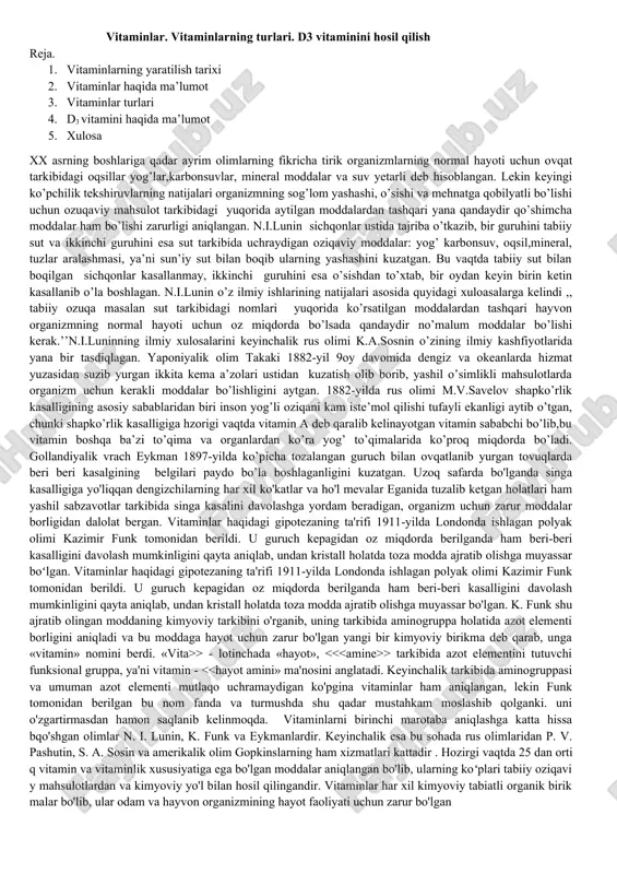 vitaminlar — DOCX