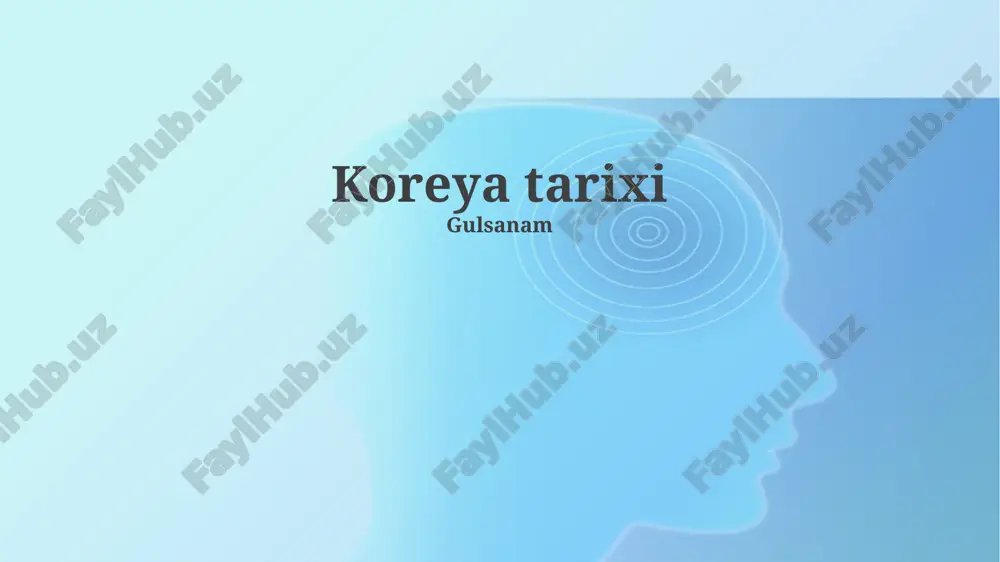 koreya tarixi — PPTX
