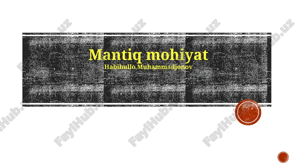 mantiq mohiyat — PPTX