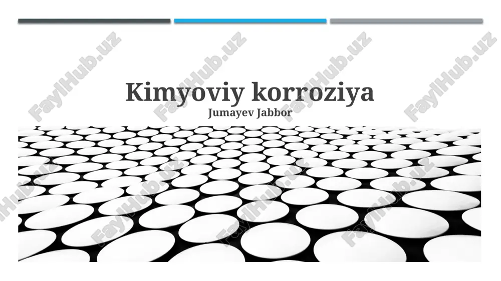 kimyoviy korroziya — PPTX