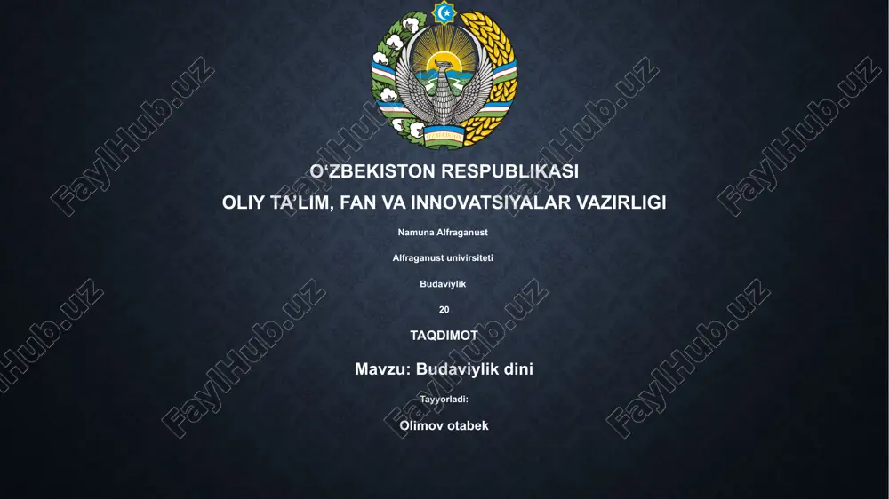 budaviylik dini — PPTX