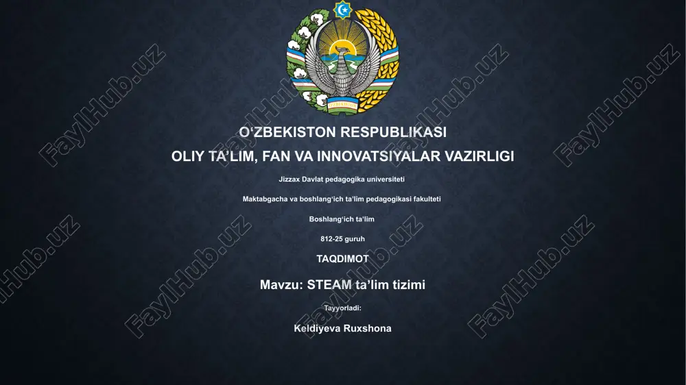 steam taʼlim tizimi — PPTX