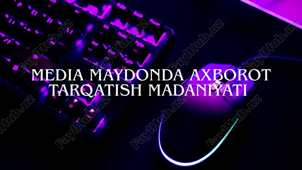 media maydonda axborot tarqatish madaniyati — PDF