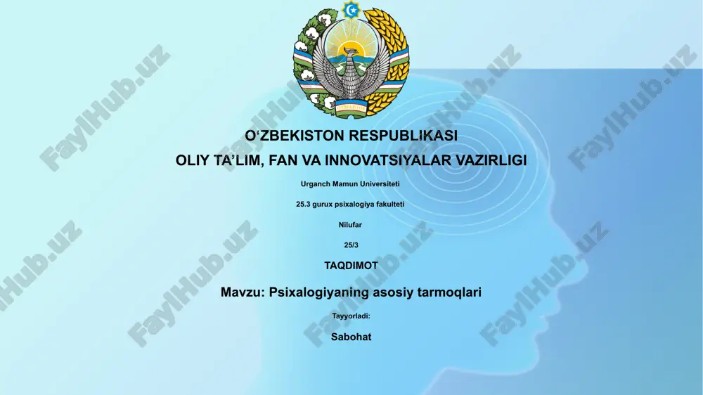 psixologiya — PPTX