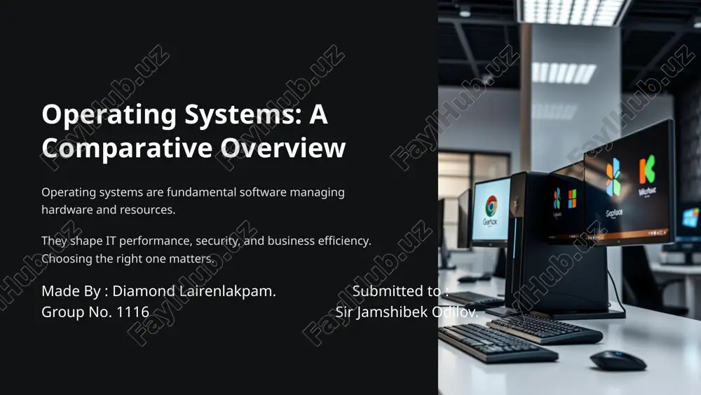 operating systems: a comparative overview — PPTX
