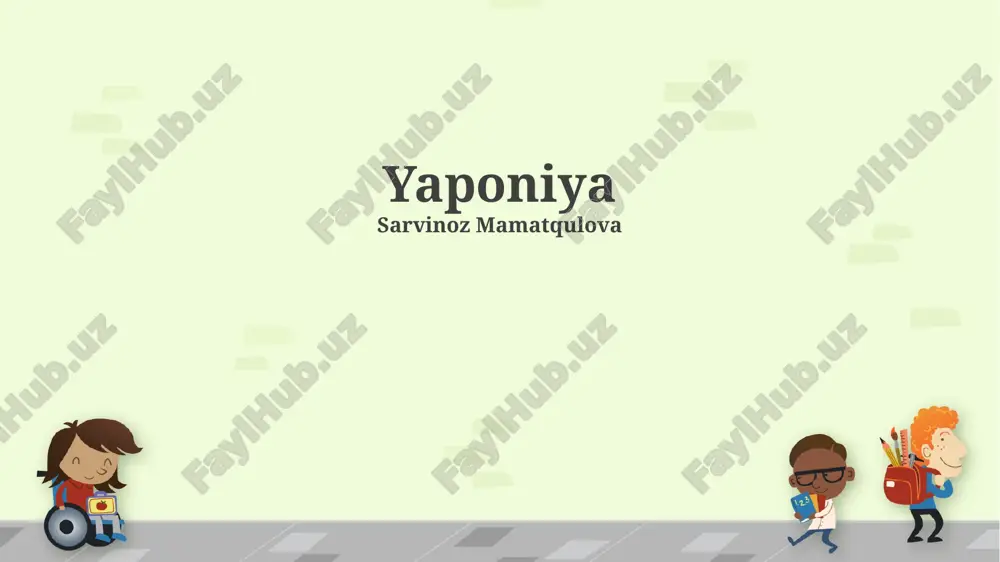 yaponiya — PPTX