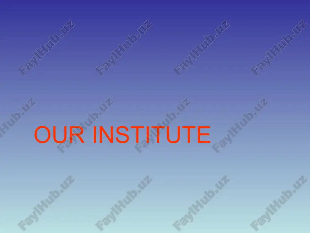 educational planning at our institute — PPT