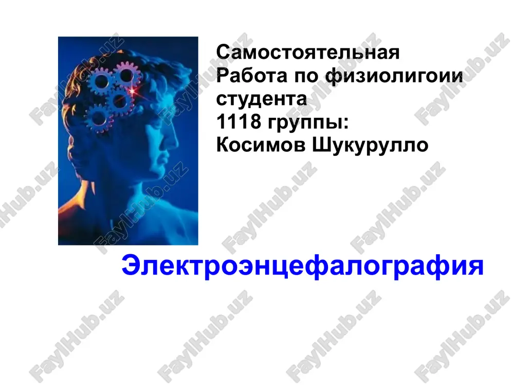 elektroentsefalografiya — PPT