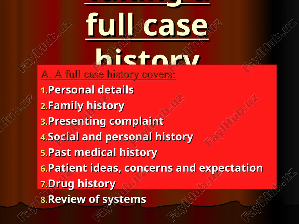 case-taking in medical practice — PPT
