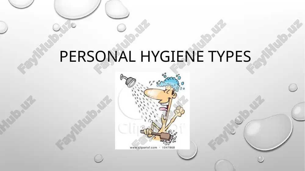 personal hygiene types — PPTX
