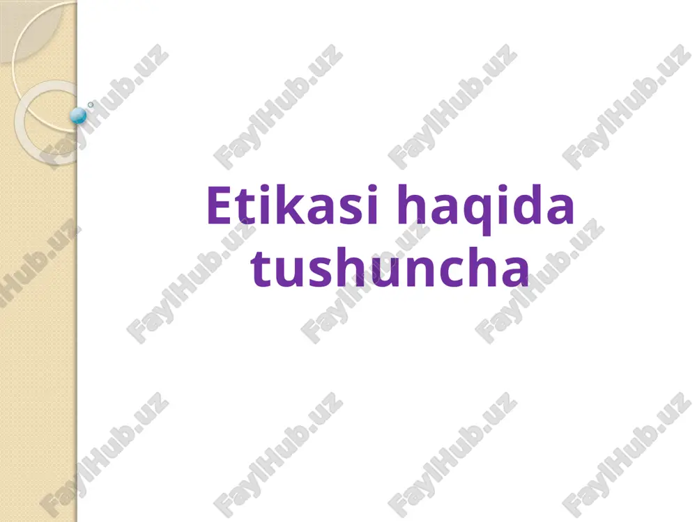 etikasi haqida — PPTX