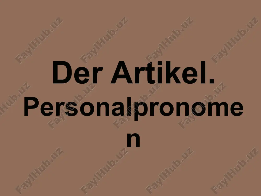derartikel.personalpronomen — PPTX