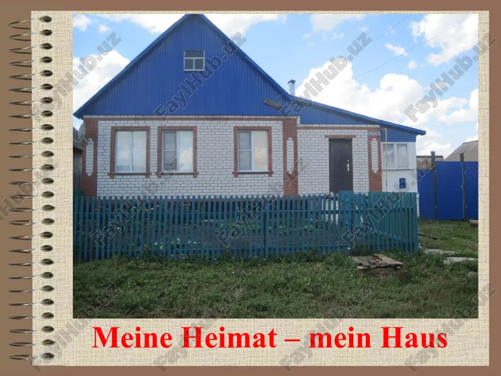 meine heimat - mein haus — PPT