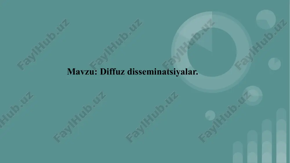 diffuz disseminatsiya — PPTX