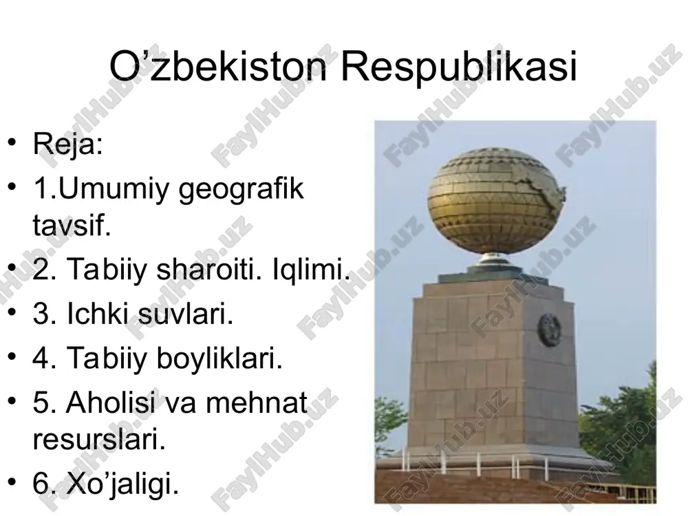 o’zbekiston respublikasi — PPT