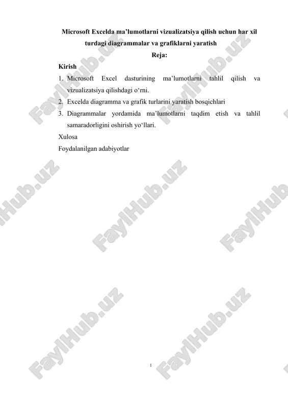 microsoft excel — DOCX