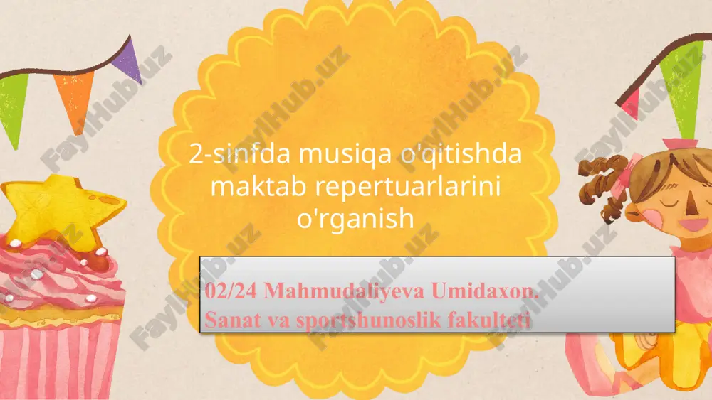 reja repertuarlarining pedagogik ahamiyati va maqsadlari — PPTX