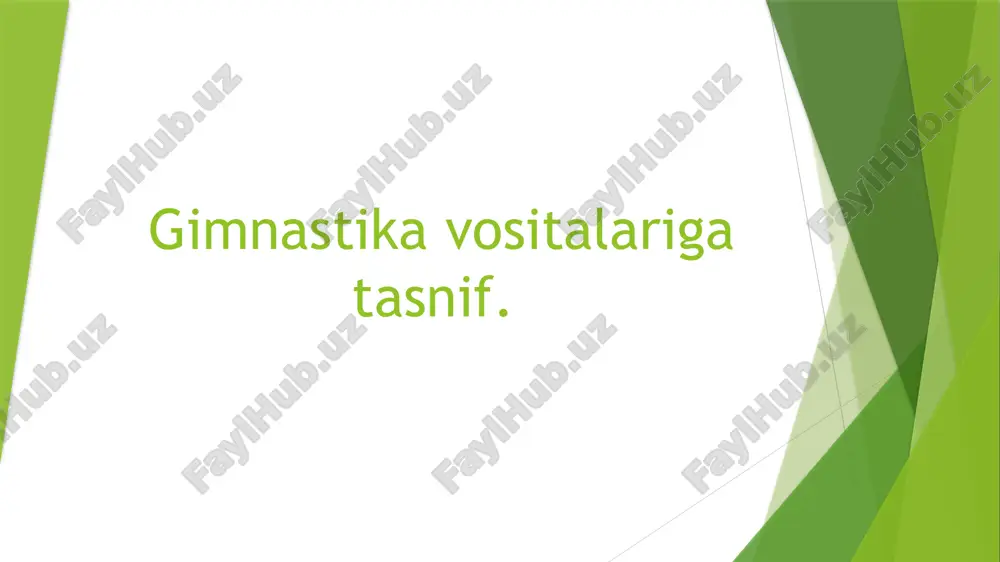 gimnastika vositalari — PPTX