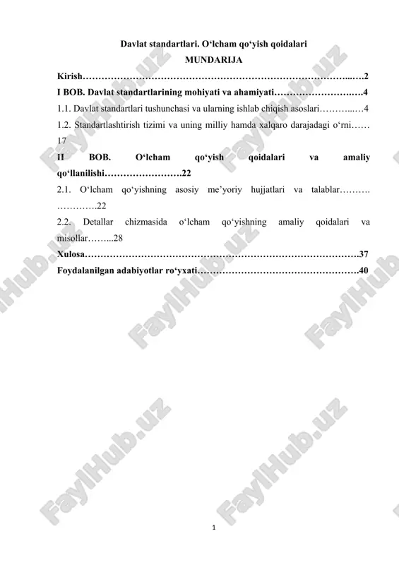 davlat standartlari. o‘lcham qo‘yish qoidalari — DOCX