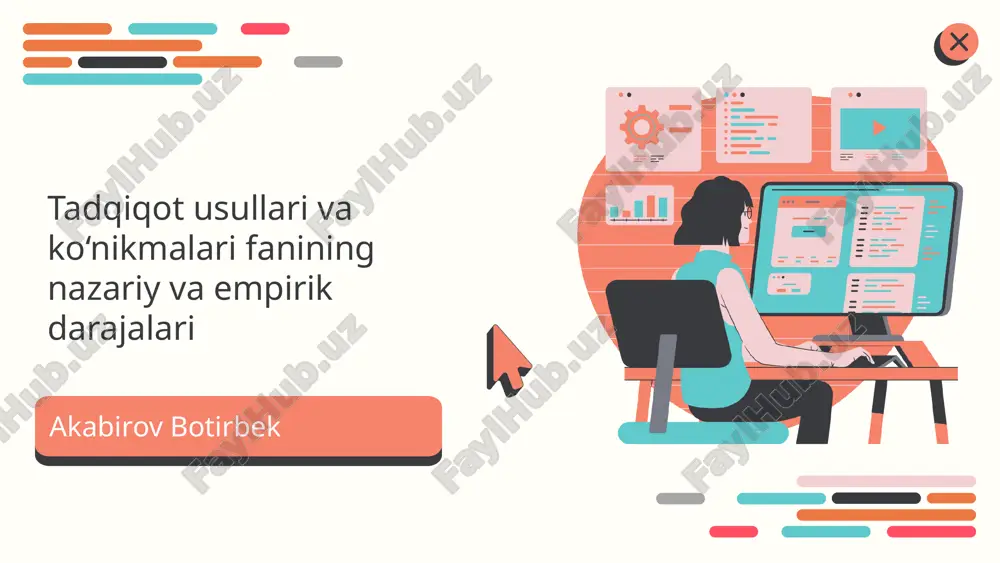 tadqiqot usullari va ko‘nikmalari rivojlanishi — PPTX
